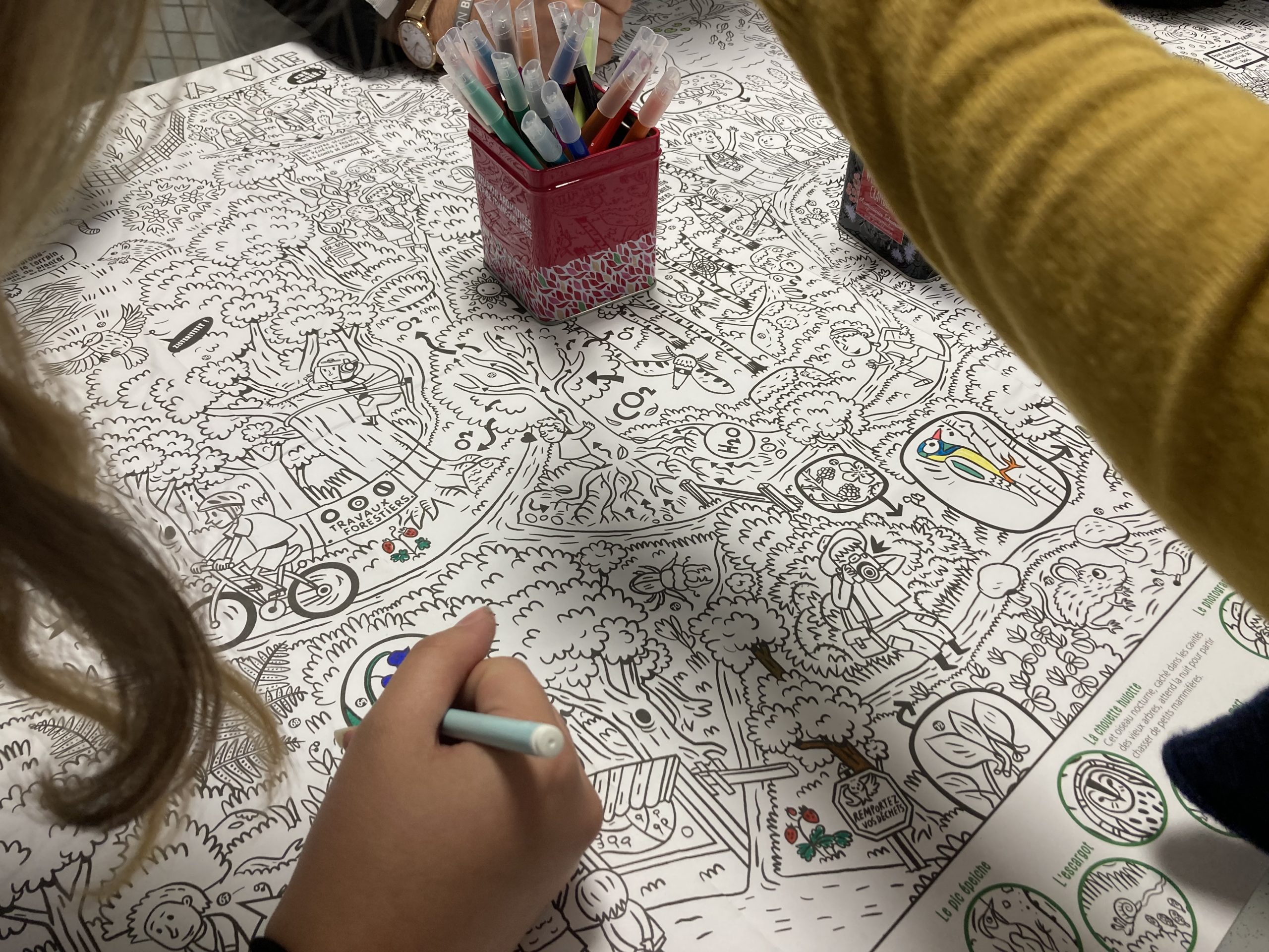 Coloriage collaboratif au CDI – GUTENBERG